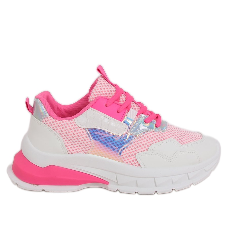 Sapatos esportivos brancos e rosa BH003 Rose