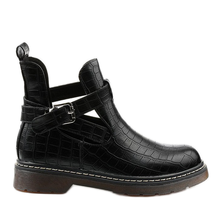 Botas pretas com fivela Nilld preto