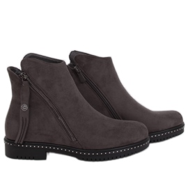Botas de camurça cinza 6332 cinza