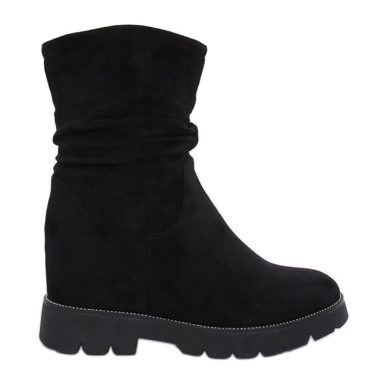 Botas pretas em salto oculto 7978-KA Preto