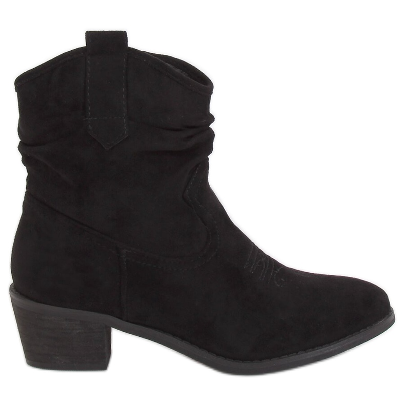 Botas de caubói pretas femininas 21 20189-21 preto