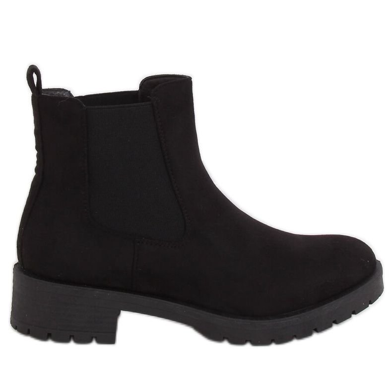 Botas pretas Chelsea para mulheres JY2000 pretas preto