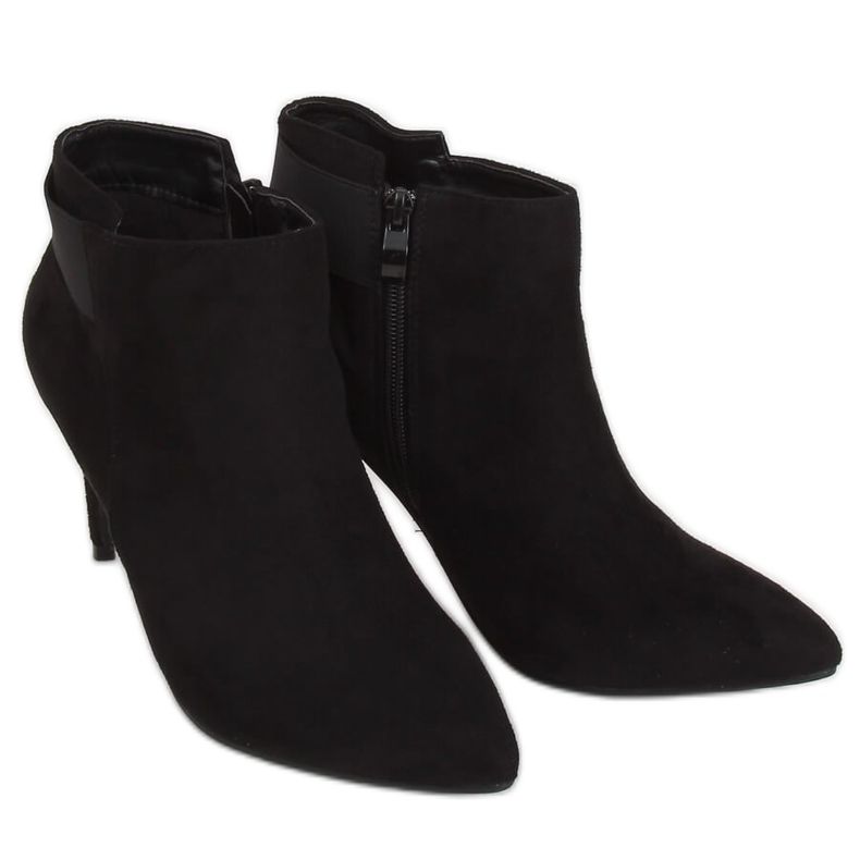 Botas pretas em salto alto preto 3148 preto