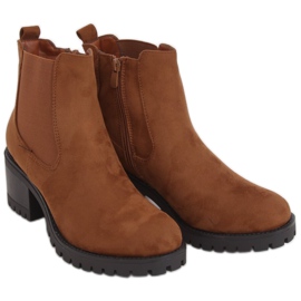 Chelsea botas de salto alto camelo 4935 Camel marrom