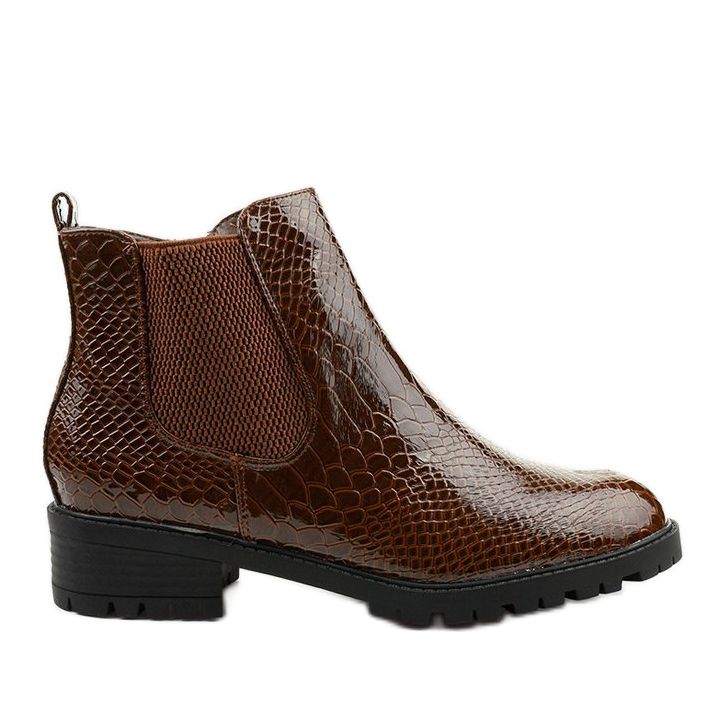 Botas femininas marrons de Togros castanho