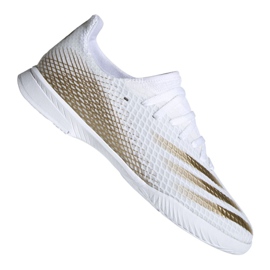 Chuteiras Adidas X Ghosted.3 In Jr EG8225 cinza / prata, branco, dourado branco