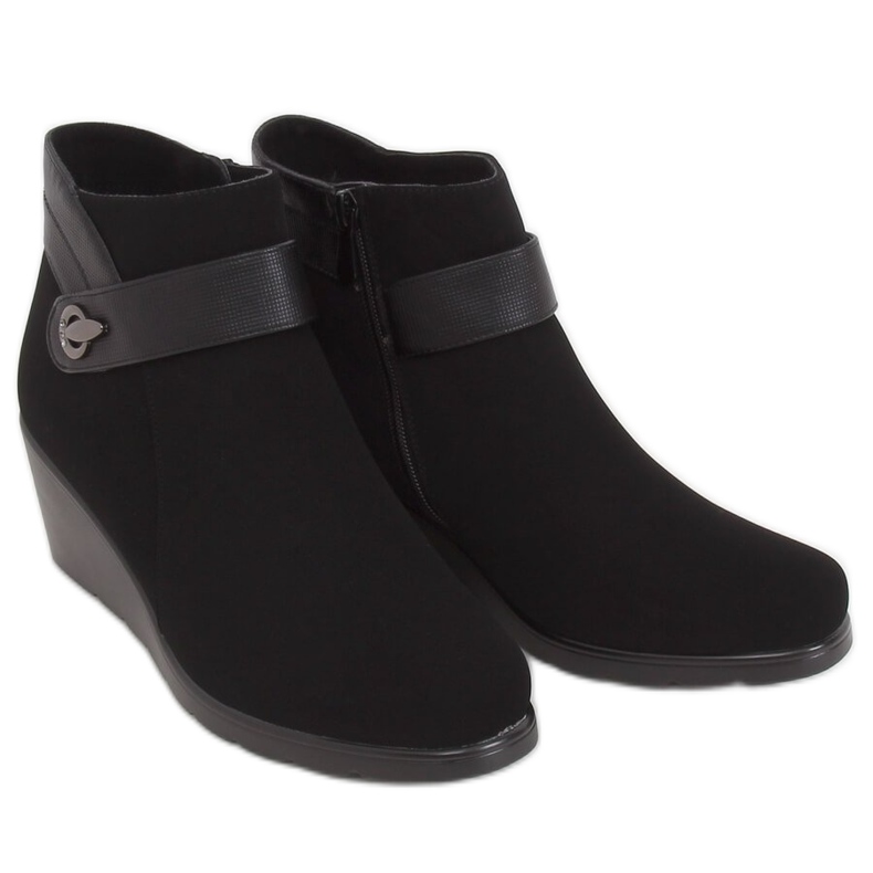 Botas pretas de tornozelo pretas 862 pretas preto