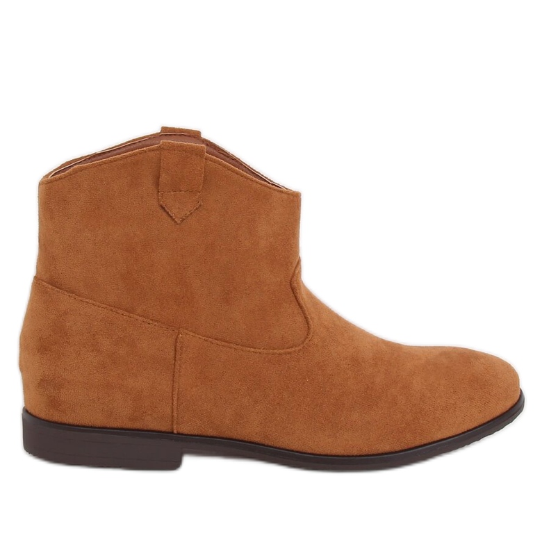 Botas de cowboy rasas camelo TX-1876 Camel castanho amarelo