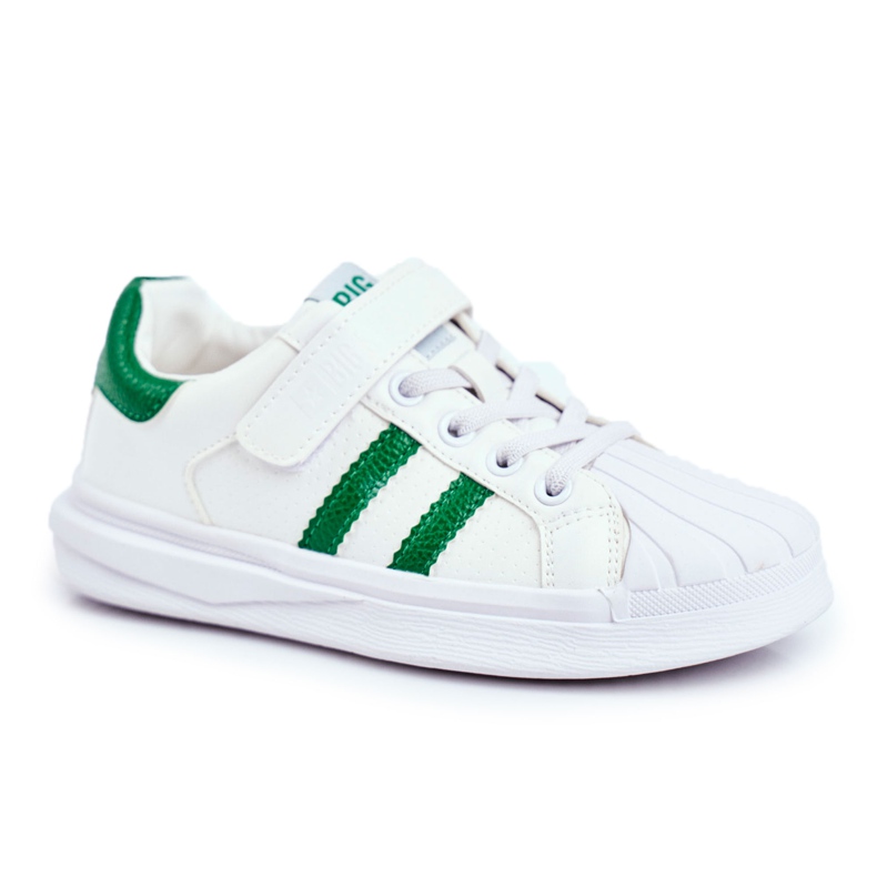 Big Star Grande estrela do esporte infantil com velcro branco GG374019 verde