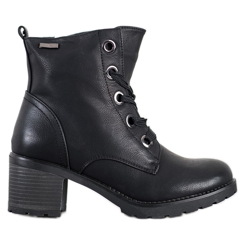 Goodin Botas de amarrar confortáveis preto Goodin Botas de amarrar confortáveis preto