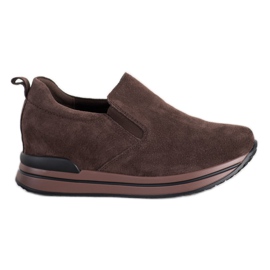 Filippo Sapatos de couro slip-on marrom