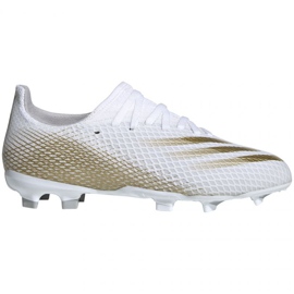 Chuteiras Adidas X GHOSTED.3 Fg Jr EG8210 branco branco