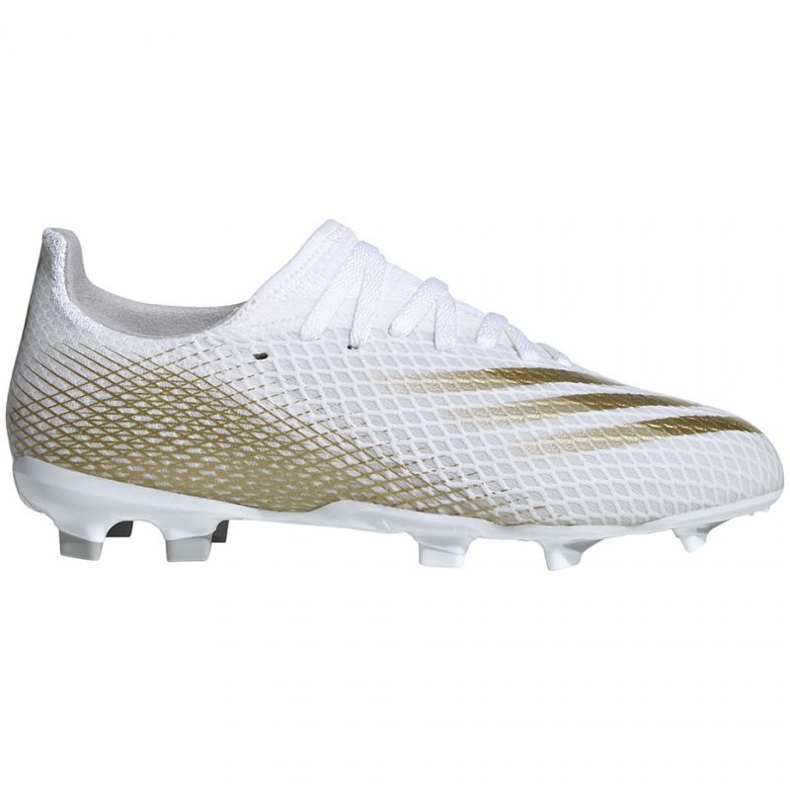 Chuteiras Adidas X GHOSTED.3 Fg Jr EG8210 branco branco