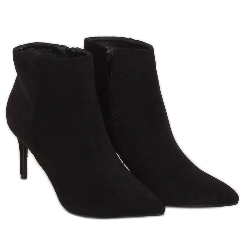 Botas pretas em salto alto preto 9468 preto