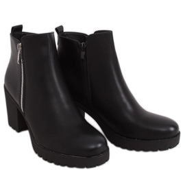 Botas pretas de salto largo Q8AX1568-08 pretas preto
