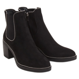 Botas pretas Chelsea, pretas 15672 pretas preto
