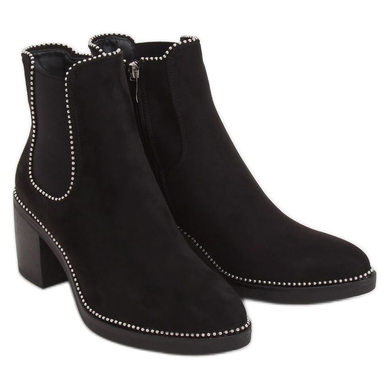 Botas pretas Chelsea, pretas 15672 pretas preto