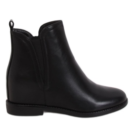 Botas pretas Chelsea com saltos ocultos 0-361 Pretas preto