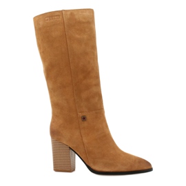 Botas de camurça Cowboy Big Star GG274345 Camelo castanho amarelo Botas de camurça Cowboy Big Star GG274345 Camelo castanho amarelo