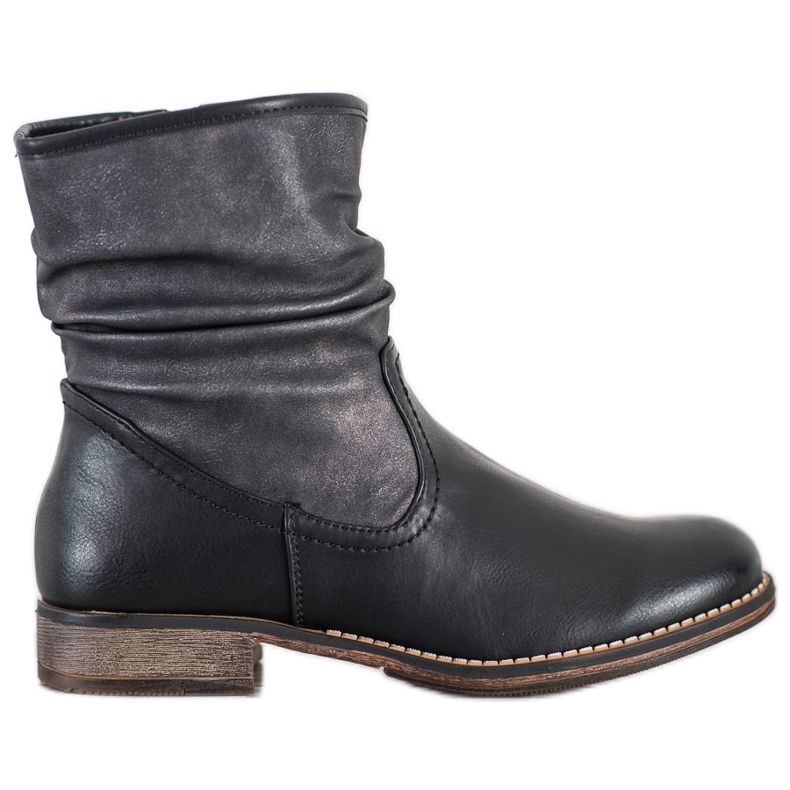 SHELOVET Botas rasas isoladas preto