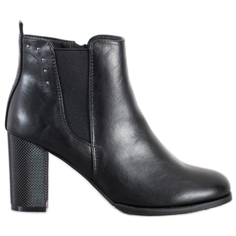 SHELOVET Botas Com Salto Decorativo preto