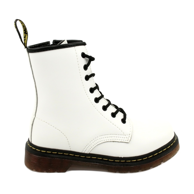 Botas brancas Mckey GL429 WH branco preto