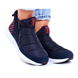 Botas de neve juvenil femininas Big Star Azul marinho GG274471 azul-marinho