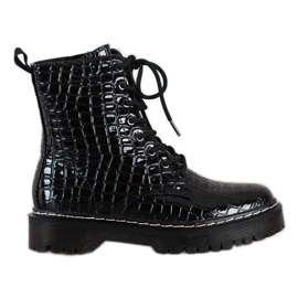 SHELOVET Botas Com Padrão preto SHELOVET Botas Com Padrão preto