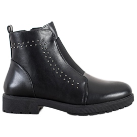 Sergio Leone Botas confortáveis com elástico preto Sergio Leone Botas confortáveis com elástico preto