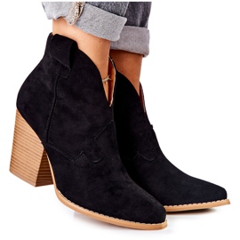 MSMG Botas de salto feminino Meronet Preto MSMG Botas de salto feminino Meronet Preto