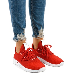 Calçados esportivos vermelhos F04-7