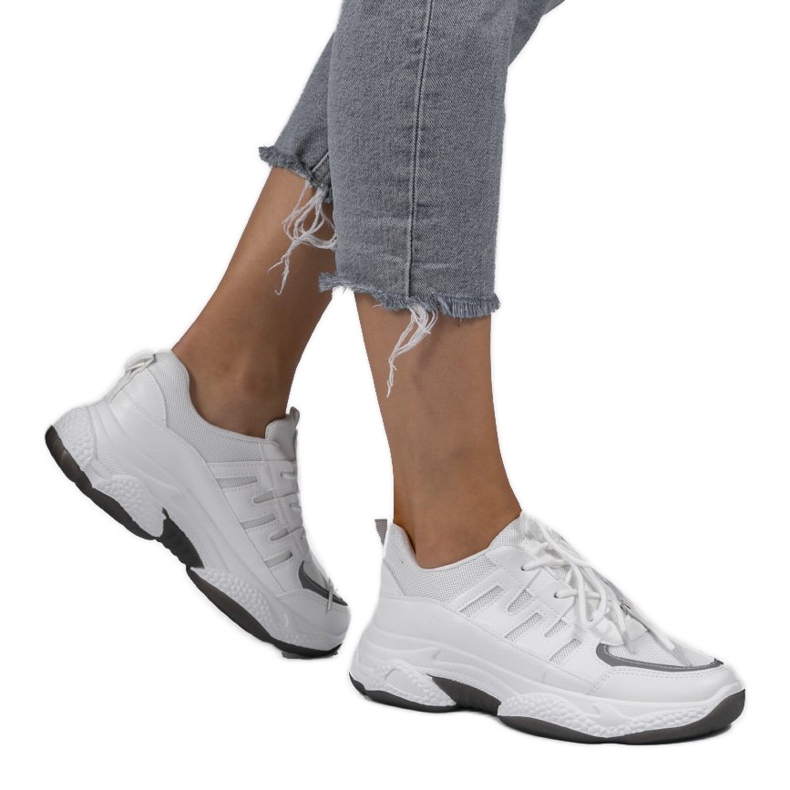 Calçados esportivos da moda brancos BH-001