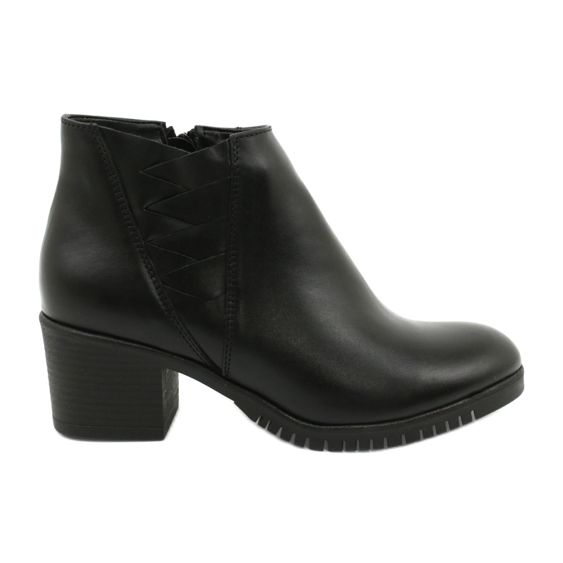 Gregors Botas de couro curto feminino 881 preto