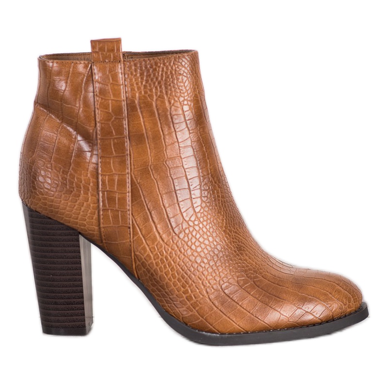 Seastar Botas de couro ecológico castanho