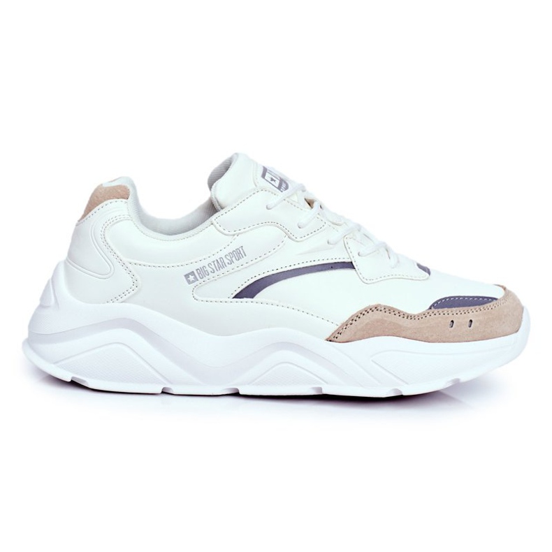 Sapatas esportivas masculinas Big Star White GG174573 branco