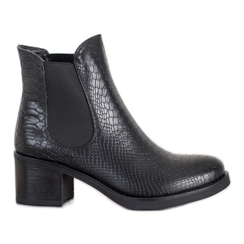 Seastar Chelsea Boots com padrão preto