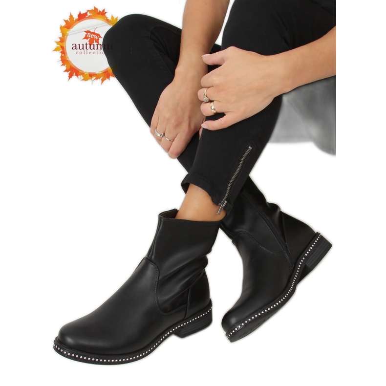 Botas pretas femininas pretas 1268J24 pretas preto