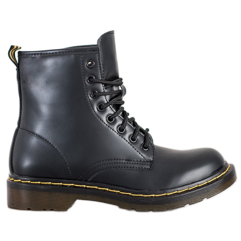 Seastar Botas pretas em um controle deslizante preto