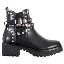 Seastar Botas de rock com jatos preto
