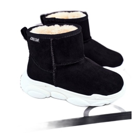 Botas de neve Big Star para crianças cinza escuro GG374085 preto multicolorido