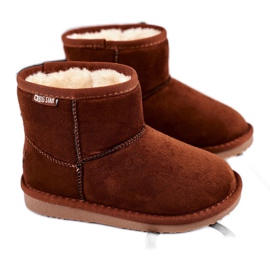 Botas de neve Big Star infantis Camel GG374082 marrom multicolorido