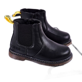 Botas infantis Jodhpur Big Star pretas GG374080 preto