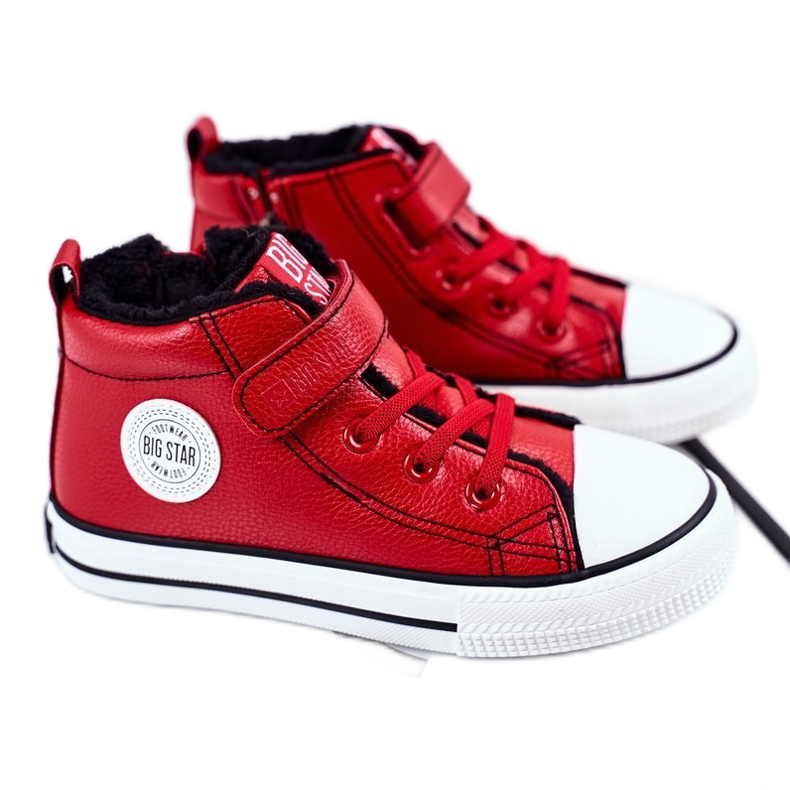 Tênis infantil Big Star Warmed Red GG374034 vermelho