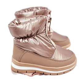 WEESTEP Botas de lã para crianças para neve quente e bolhas douradas dourado