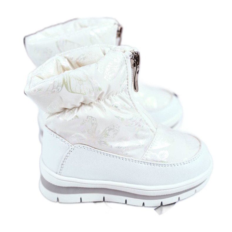WEESTEP Botas de lã infantil para neve quente e bolhas brancas branco