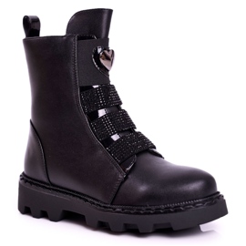 Apawwa Botas Quentes Balão Preto Infantil