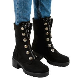 Botas altas de camurça preta da Dalmens preto