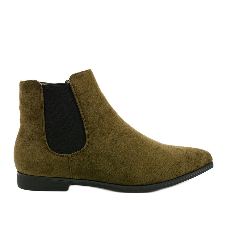Botas sem salto verdes Botas com isolamento de Myron Chelsea Botas sem salto verdes Botas com isolamento de Myron Chelsea