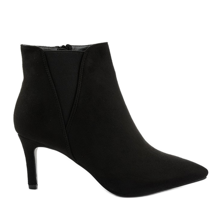 Botins pretos com elástico Pattera