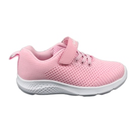 Sapatos infantis Befado 516X045 branco rosa